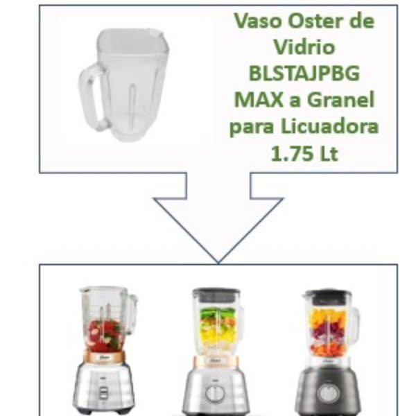 Vaso de vidrio 1.75 LT para licuadoras Osterizer - Image 2