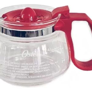 Jarra roja para Cafetera 4 Tazas Oster® para Modelos BVSTDCDR5R